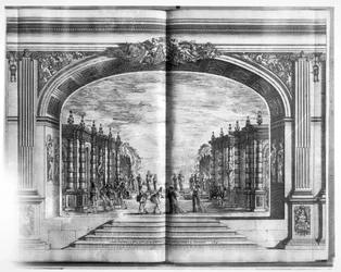 Scena z „Mirame” prawdopodobnie kardynała Richelieu (1585-1642) 1641